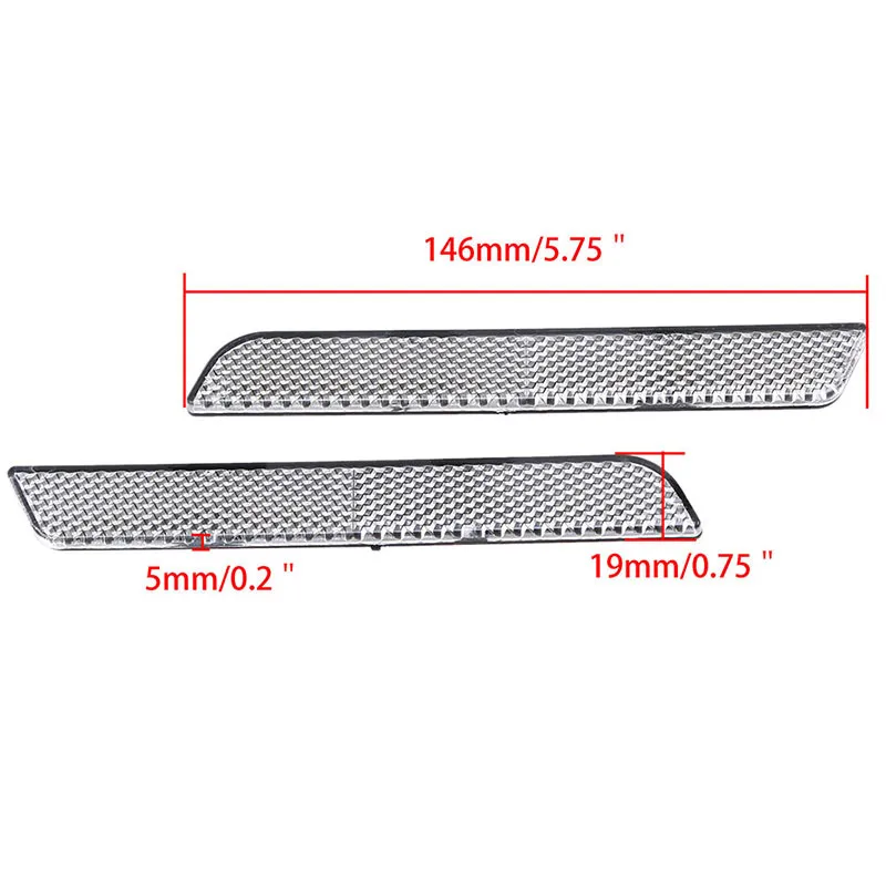2 pz/set Accessori Moto 4 Colori Custodia Laterale Riflettore Striscia di Plastica Abs Coperture di Chiusura Per Il Modello Touring 1996-2013 Standard