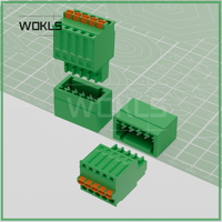 15EDGKD 2.5 spring Terminal Block 2.5mm Pitch used as KF2EDGKD 15EDGKD FMCD1.5 ST PCB Terminal Connector BLF 2.50/180