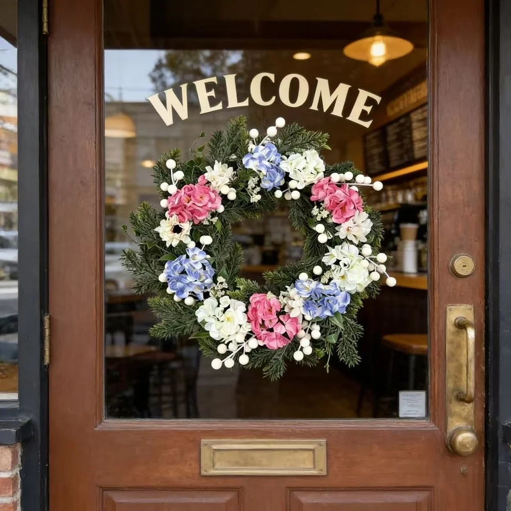 Handmade Artificial Floral Garland For Home  FOR Hotel  Restaurant Decor 45cm Flower Wreath Home Decoration Floral Wreath