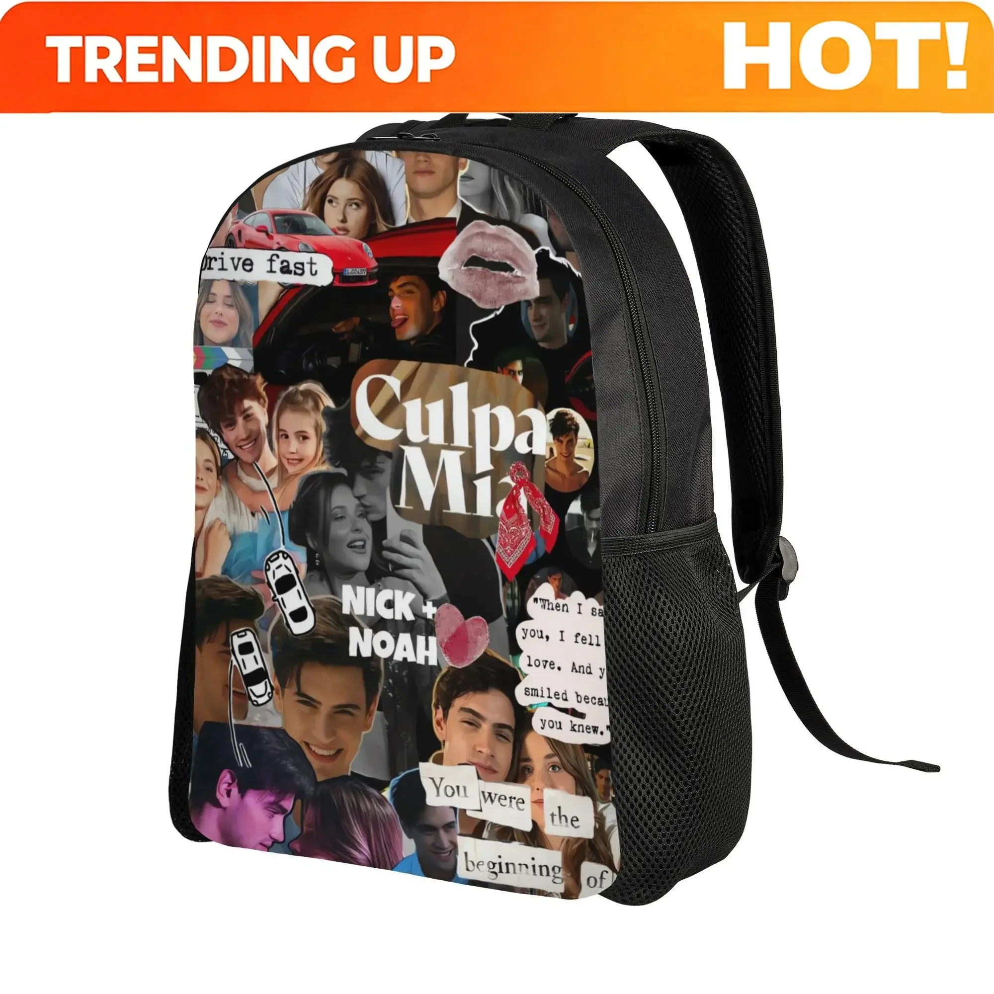Custom Bag Culpa Mia'S Easy Backpack Design With A Single Compartment Ideal For Individuals Who Favor A Lightweight And Effortle