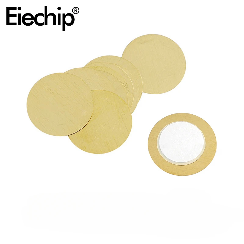 10 peças buzzer piezoelétrico piezo placa de wafer de cerâmica diâmetro 35mm com fio 35mm alto-falante campainha