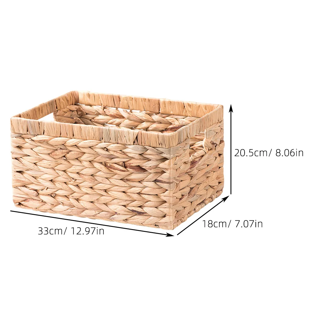 

Тканая корзина в деревенском стиле для хранения одежды, органайзер для спальни, домашнего офиса, многофункциональные практичные тканевые корзины