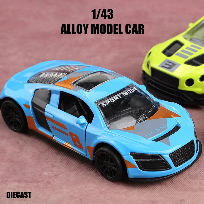 (С сумкой) Модели гоночных автомобилей в масштабе 1:43, детские игрушки, супер крутые цветовые комбинации