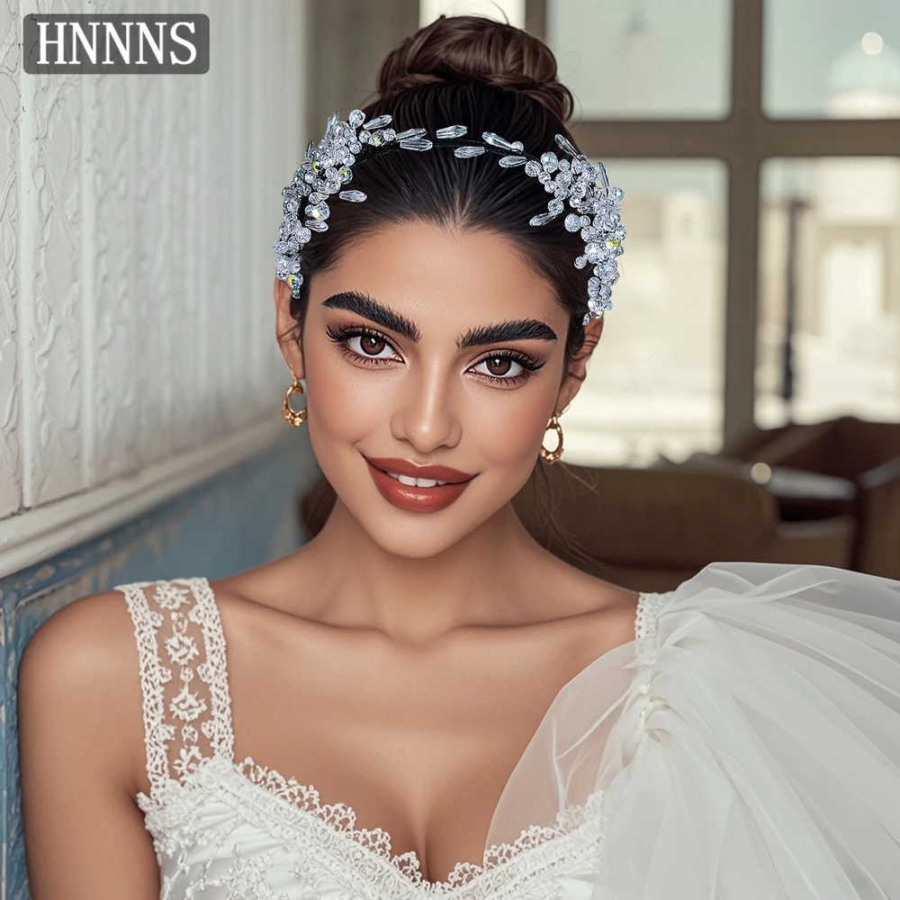 

TOPQUEEN Elegant Bridal Wedding Rhinestone Headband Hand Woven Exquisite Women's Banquet Dancing Party Hair Accessories YXA152