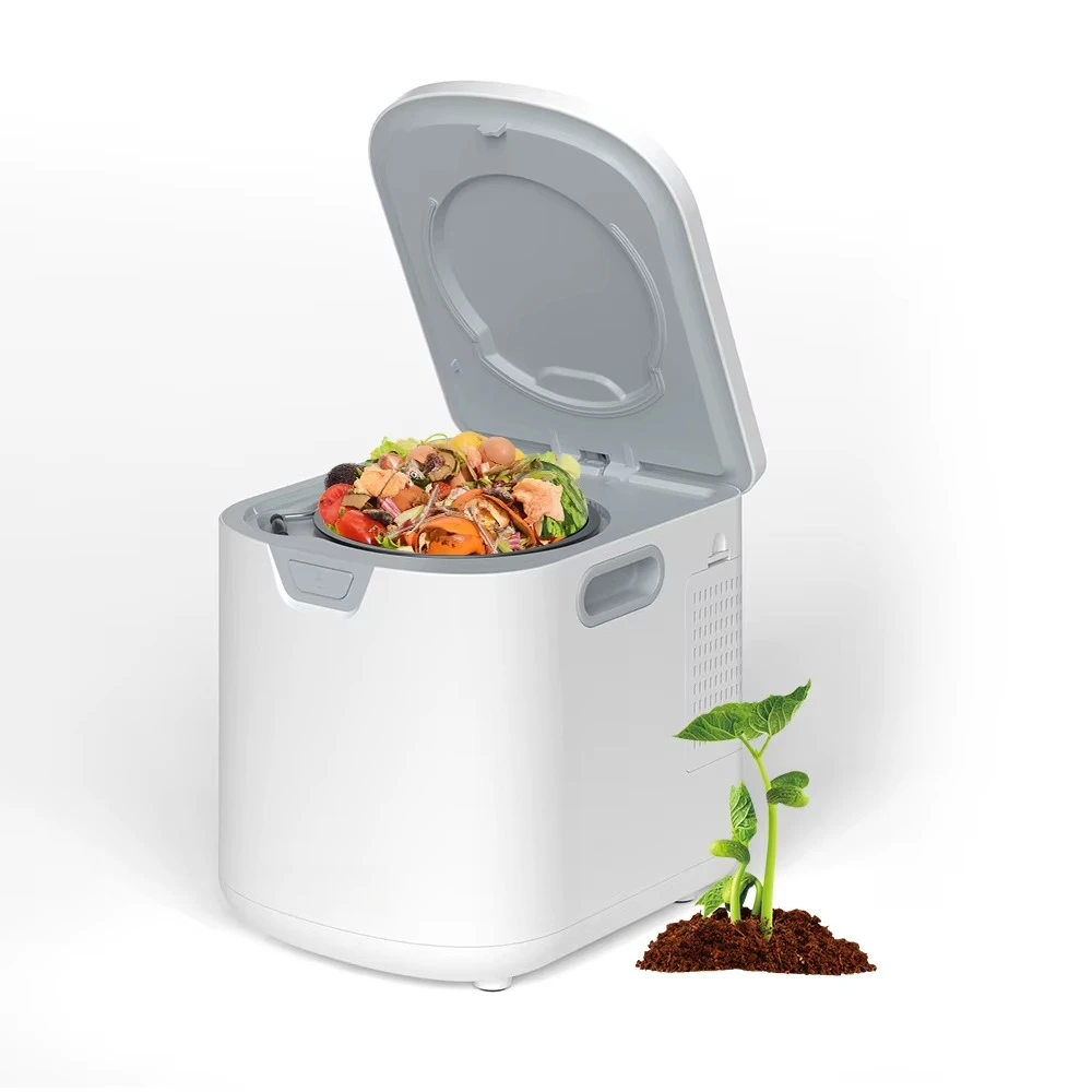 2026 New Design 4.2L Smart Electric Kitchen Composter Odorless Auto-Cleaning Food Waste to Fertilizer Machine  Indoor Use