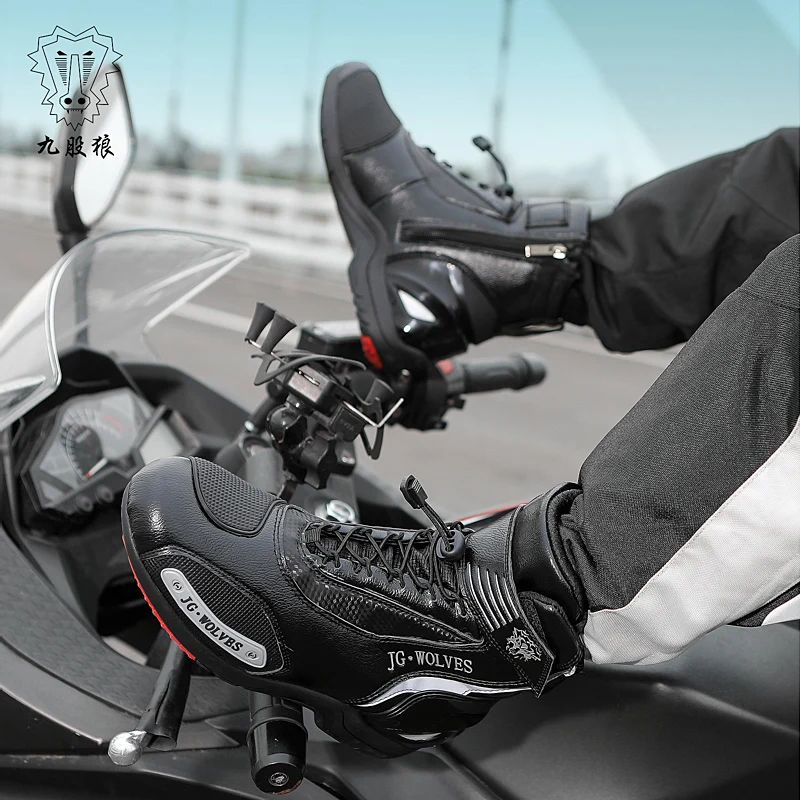 

Motorcycle Shoes Waterproof Off-road Traction Motorcycle Cycling Shoes Men And Women Four Seasons Outdoor Leisure Sports Shoes