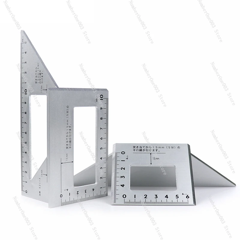 

Ruler Woodworking 45 Degrees 90 Degrees T-Type Goniometer Scribing Determination 62113/62114 Stop-Type Gauge