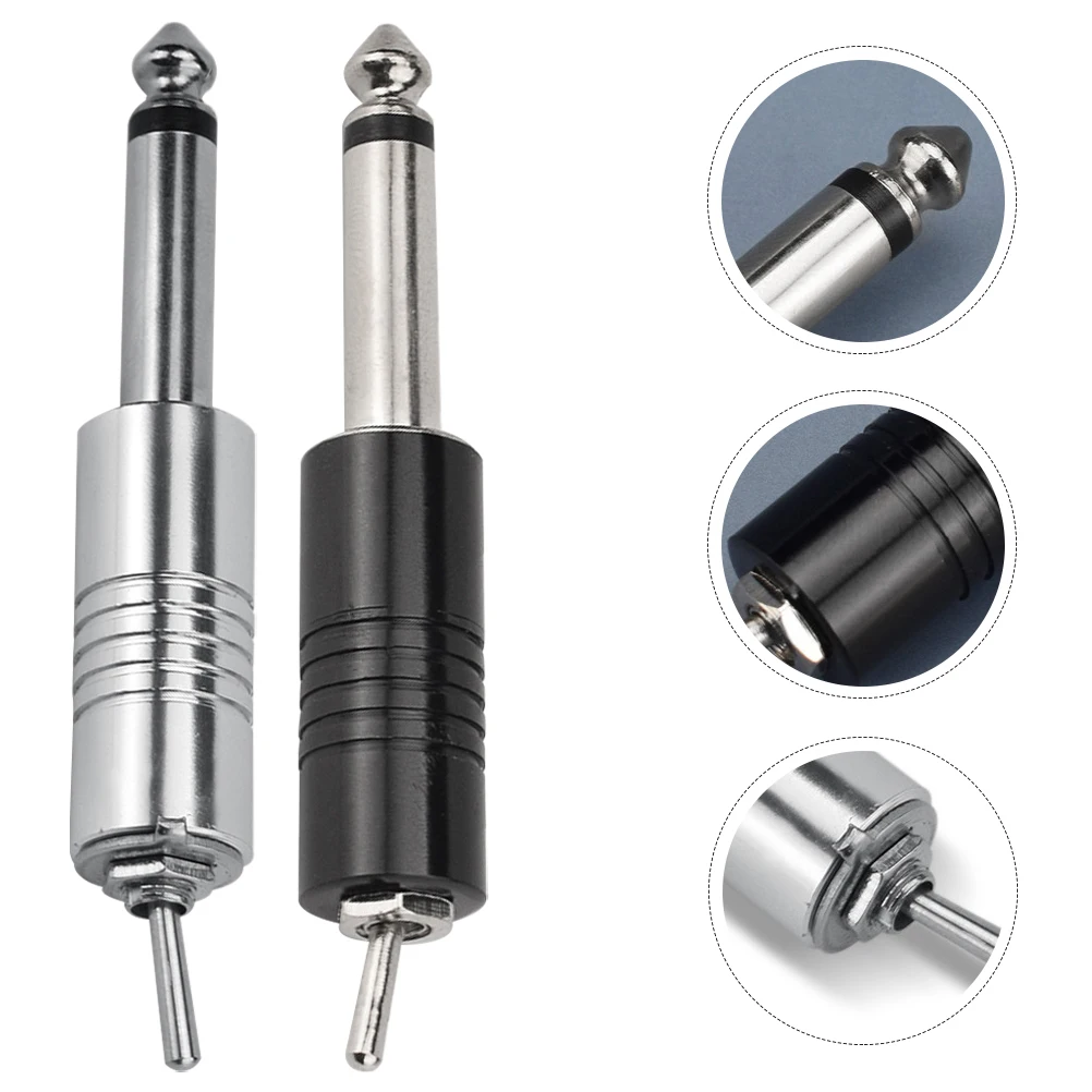 

2 Pcs Tattoo Foot Switch Machine Tattoos Supplies Pedal Controller Wireless Stainless Steel Accessories Tattooing Plug