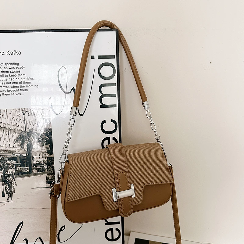

Fashionable Women's Crossbody Bag Handbag Made Of Genuine Leather Designed By Luxury Brand Famous Designer Elegant