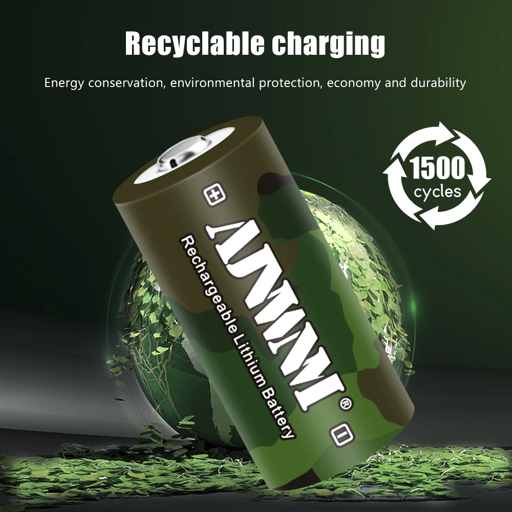 AJNWMN100 % originale 800mAh 3.7V Li-ion ricaricabile 16340 batterie CR123A batteria per torcia a LED 16340 16350 batteria CR123A