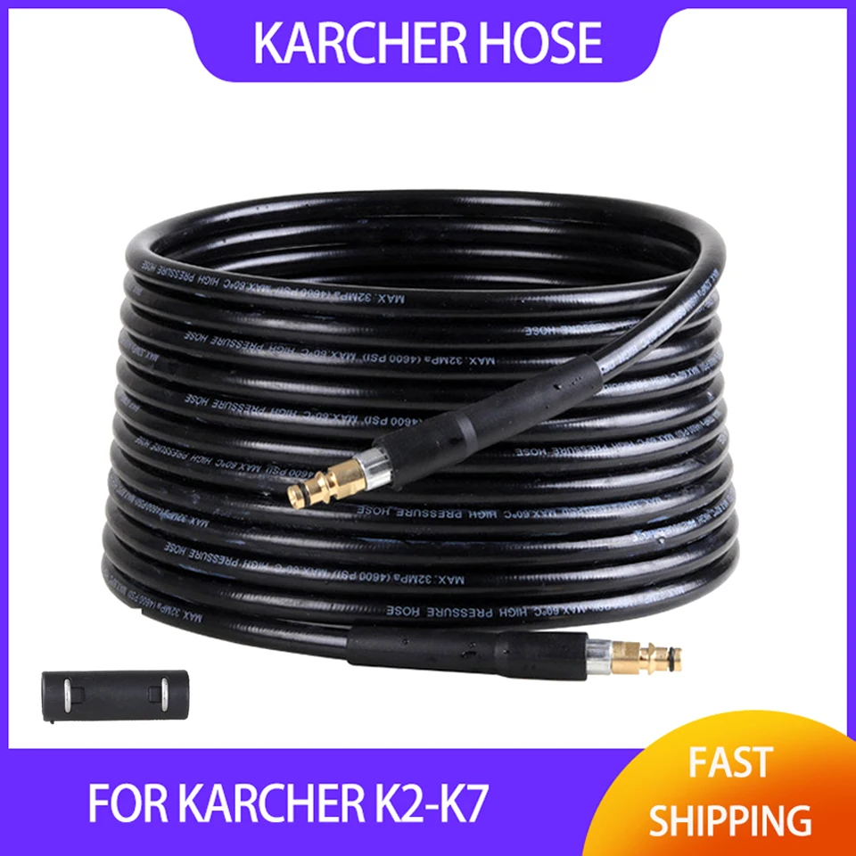 6-20m High Pressure Washer Hose Pipe Cord Car Washer Water Cleaning Extension Hose Gun For Karcher K5 K2 K3 K4 K7 Car Cleaner