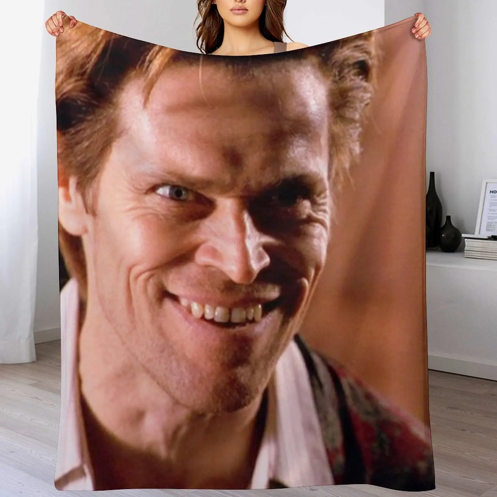 

Willem is happy Throw Blanket Stylish Decor Blanket Gift for Friends Roommate