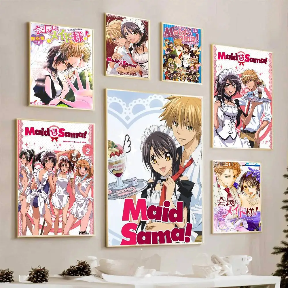 Pósteres Clásicos Vintage de Anime K-Kaichou Wa Maid Sama, Impresiones en Papel Blanco, Decoración Kawaii para Habitación