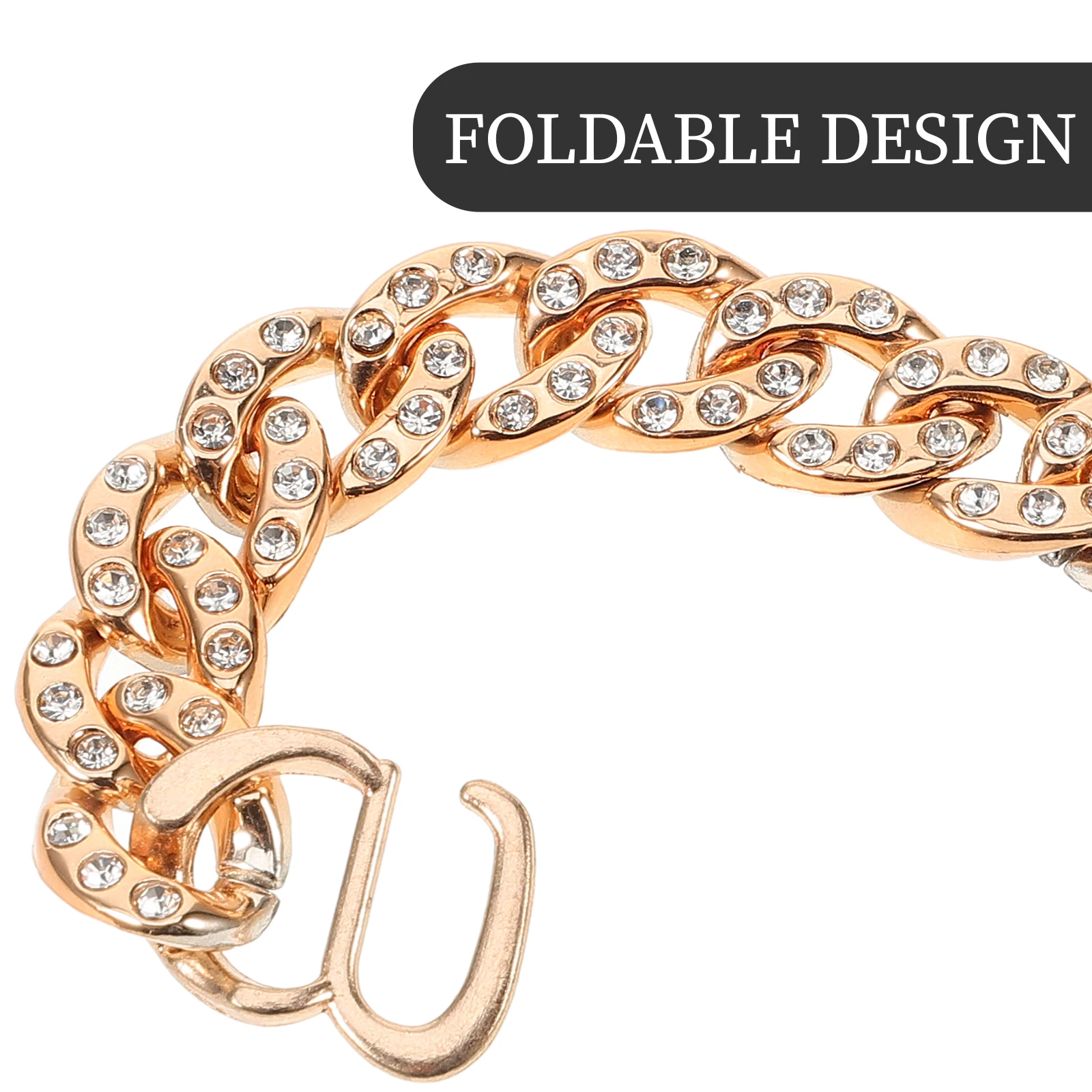 

2Pcs Rose Gold Metal Shoe Chain Charms DIY Decorations for Women Sandals Trendy Shoe Accessories Sandals Chain Charms