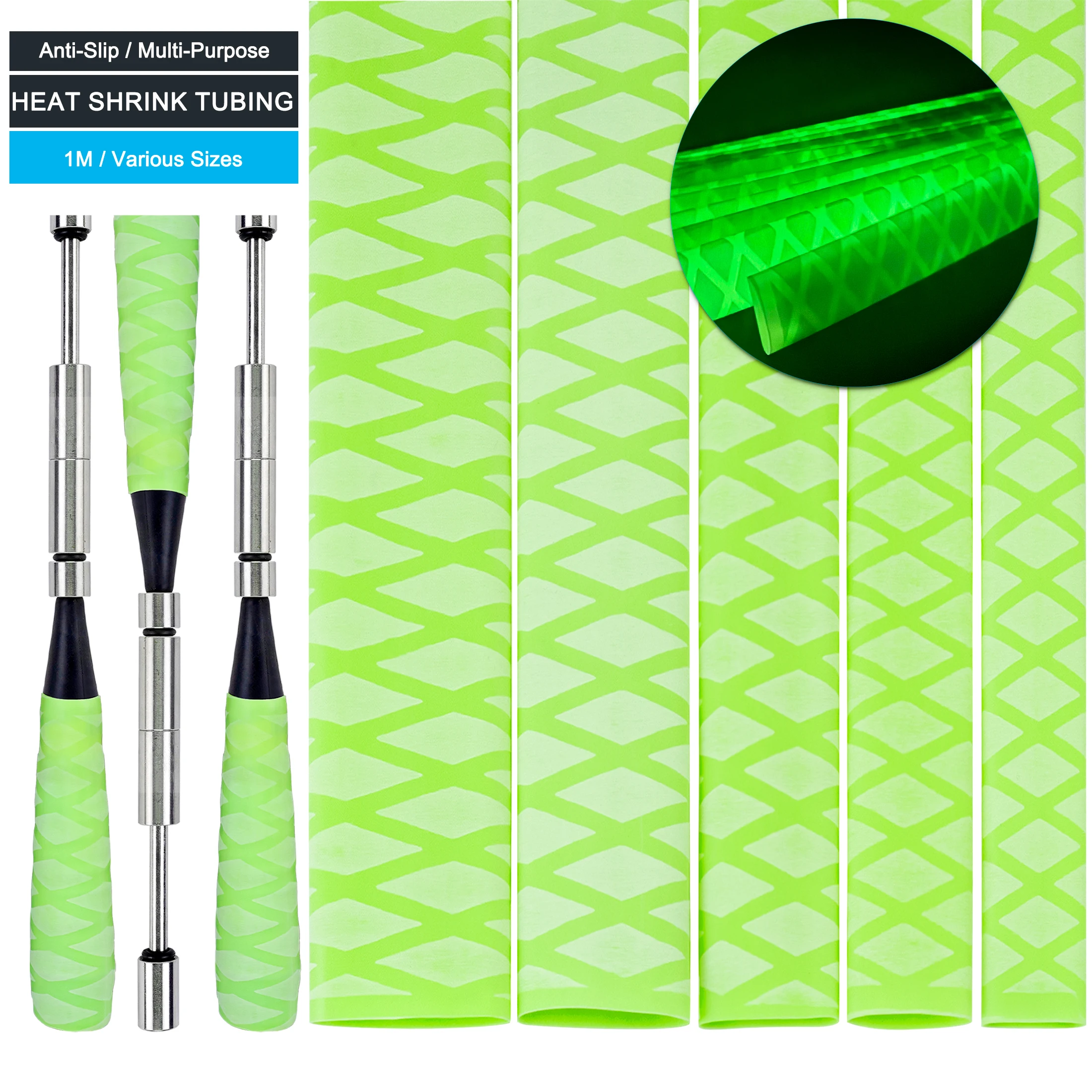 

2:1 1M Luminous Tubing Anti Slip Heat Shrink Tube Shrinkage Ratio For Fishing Rod Or DIY Electrical Insulation