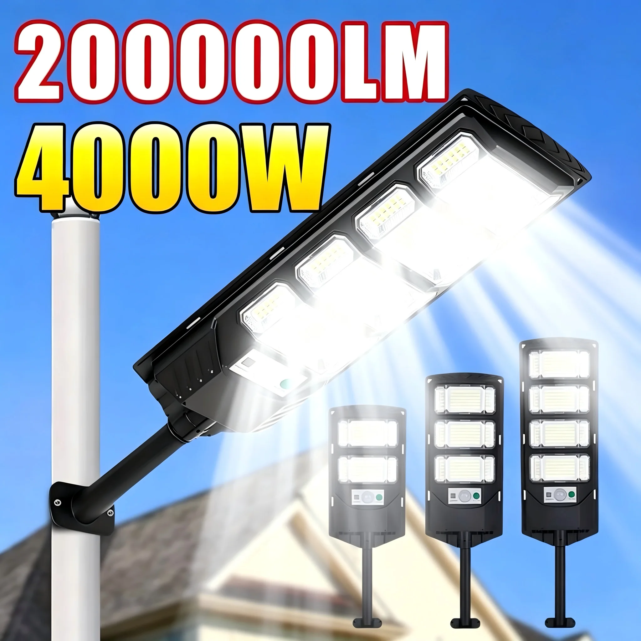 

LED Solar Light Powerful Solar Lamps Outdoor Dusk To Dawn Solar Street Lights With Motion sensor Waterproof Wall Lamp For Garden