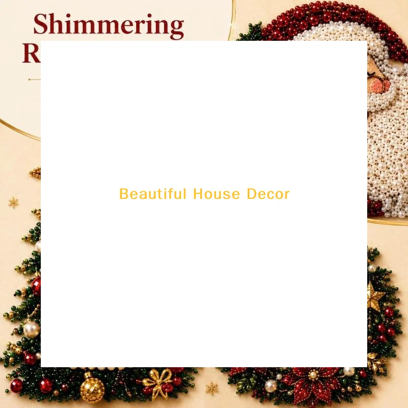 Embroidery Xmas Kits - クリスマス新作サンタクロースパールアートDIYキット、フレーム付きビーズ刺繍クラフト、壁飾り、子供と大人のためのクリスマスギフト