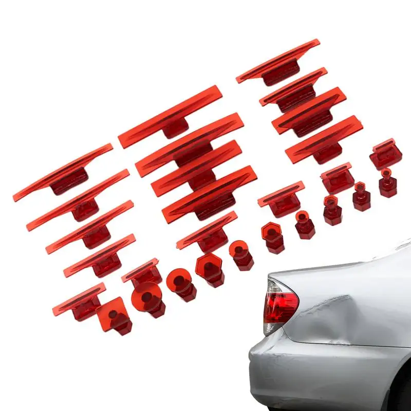 

10Pcs 28Pcs Glue Tabs Dent Lifter Tools Dent Puller Removal Tool For Auto Paintless Dent Repair Glue Tabs For Car Body Repair