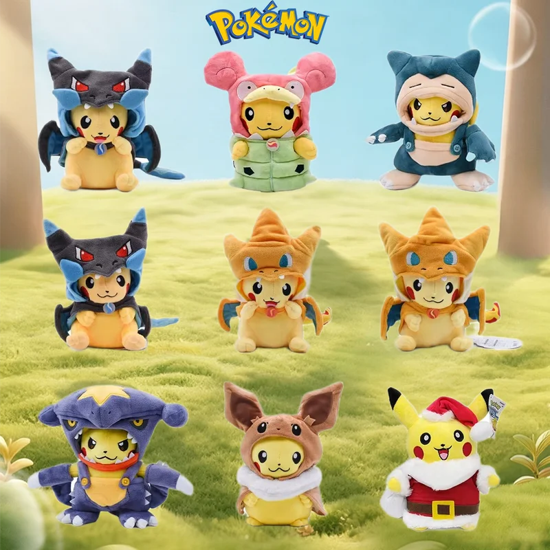 Pokemon Plüschtiere Pikachu Plüschfigur Cosplay Glurak Peluche Lucario Stofftier Puppe Sammlerstück Geschenk