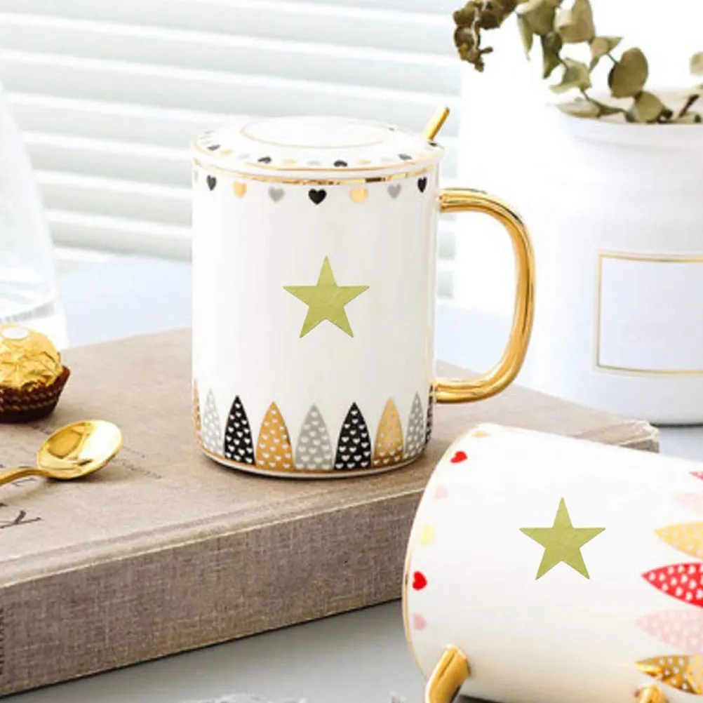 

Reward Stickers Golden Pentagram Paper Labels Mini Decorative Kids Students Star Shaped Adhesive Stationery Kindergarten