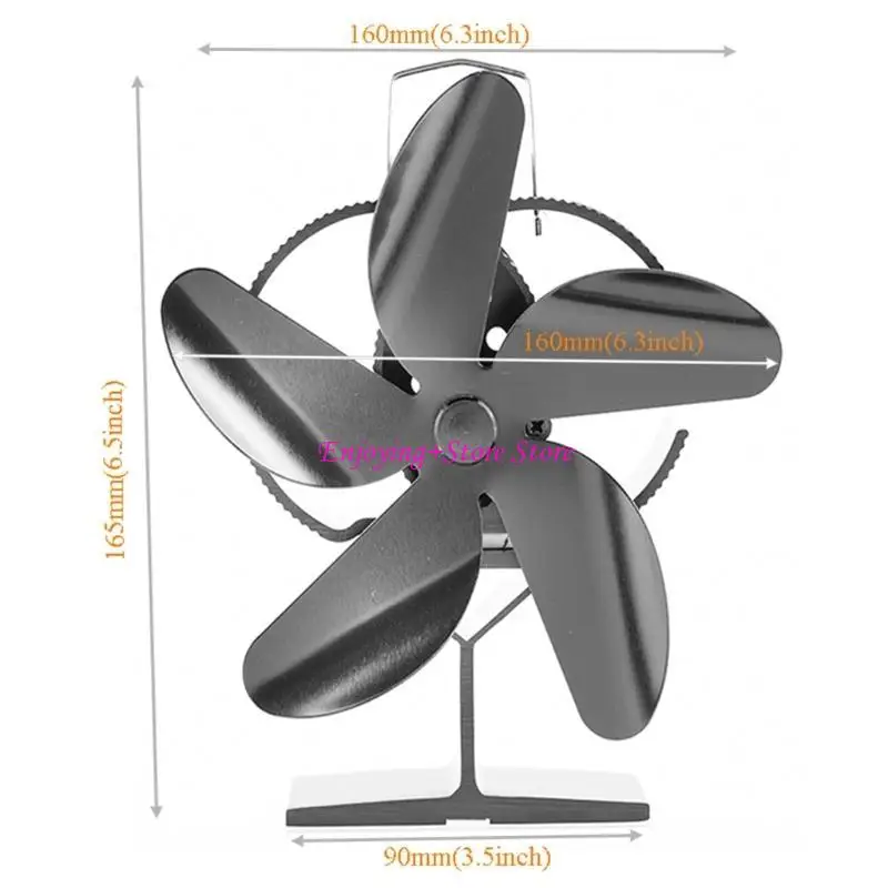 G6DA Silent Fireplace Fan Farlace Distribuição calor eficiente ecológica para sala