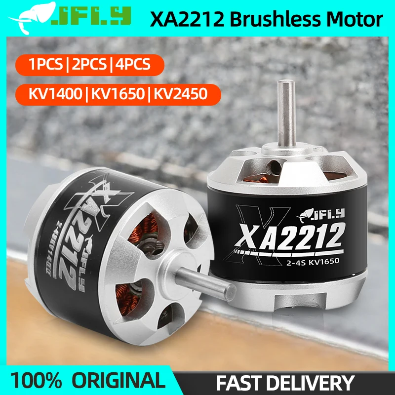 1/2/4PCS JFLY XA2212 2212 Brushless Motor KV1400 KV1650 KV2450 3-4S Lipo For FPV F450 F550 Drone Quadcopter Airplane Fixed Wing