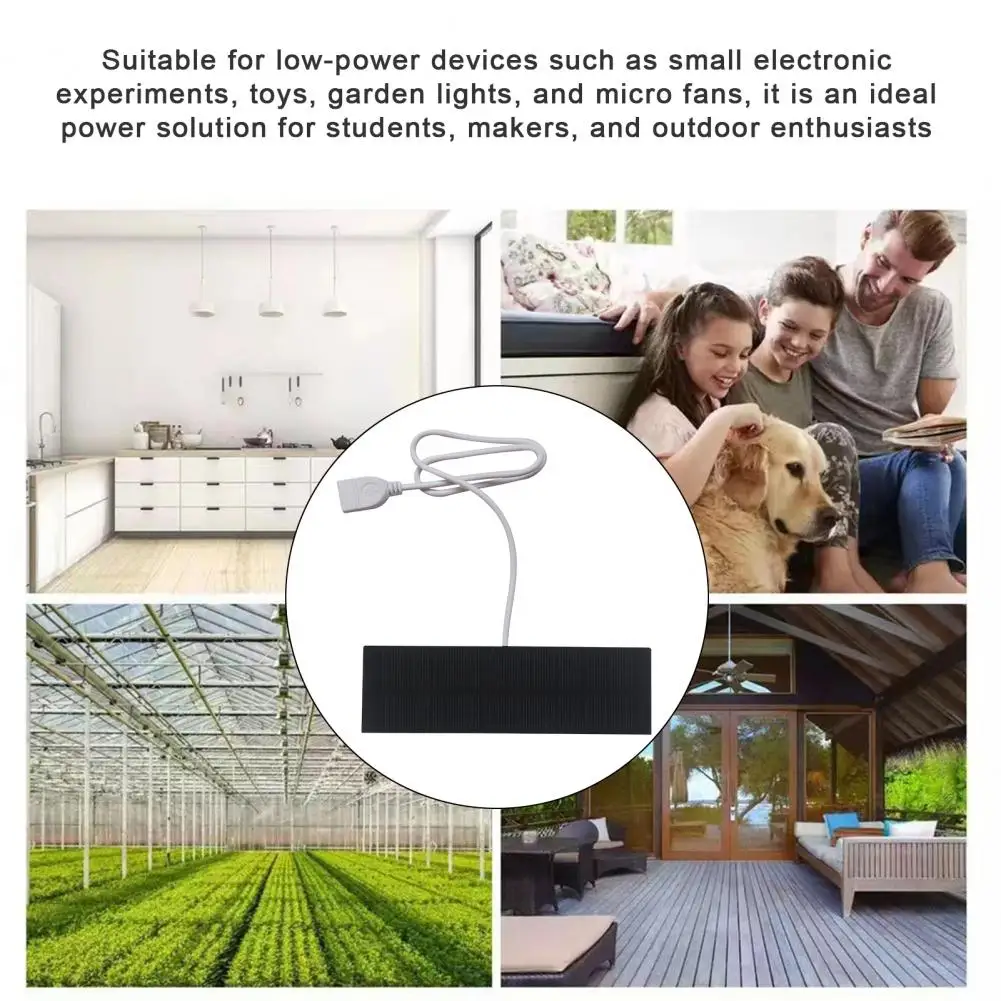 Usb Solar Panel Portable Mini Solar Panel Charger High Efficiency Usb Interface Power Bank Waterproof Phone Fan Charging Device