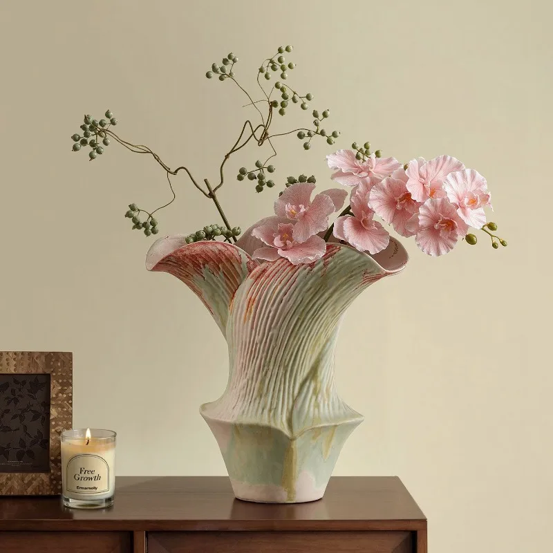 Jingdezhen ceramic vase, modern style high-end artistic sense living room flower arrangement 6