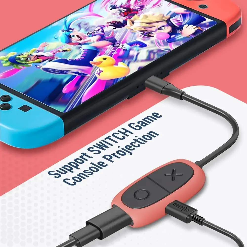 Przełącznik GAMINJA stacja dokująca stacja dokująca do telewizora do przełącznika Nintendo przenośna stacja dokująca USB C do 4K HDMI kompatybilny z