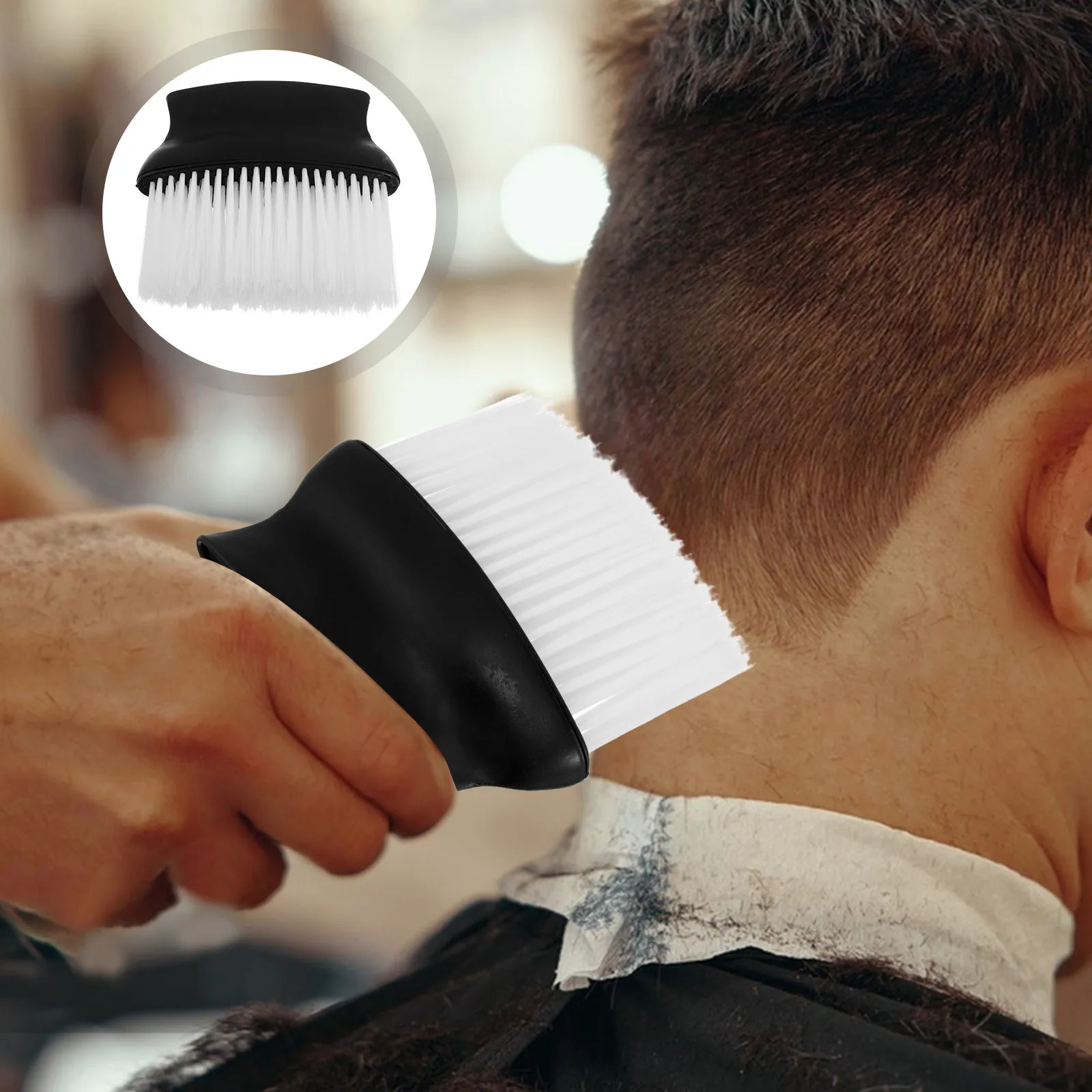 

Barber Neck Duster Brush Hair Cutting Sweep Tool Soft Bristles Gentle Face Neck Cleaning Hairdressing Salon Hair Dust Brush