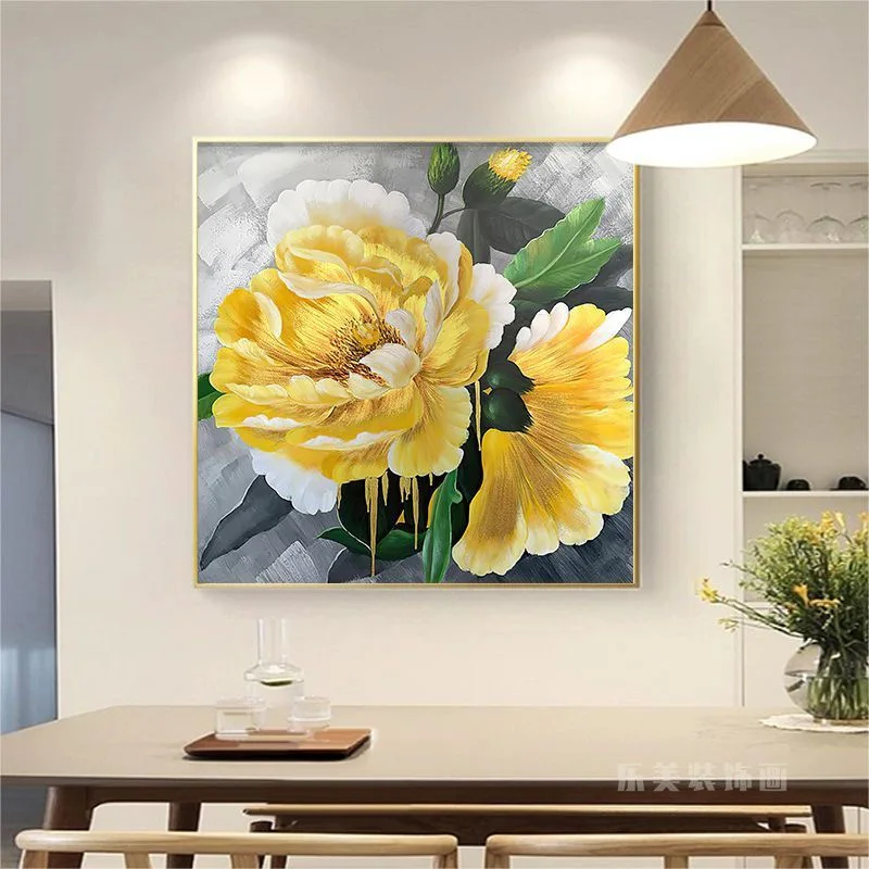 

E-0037 Minimalist Single Flower Oil Painting