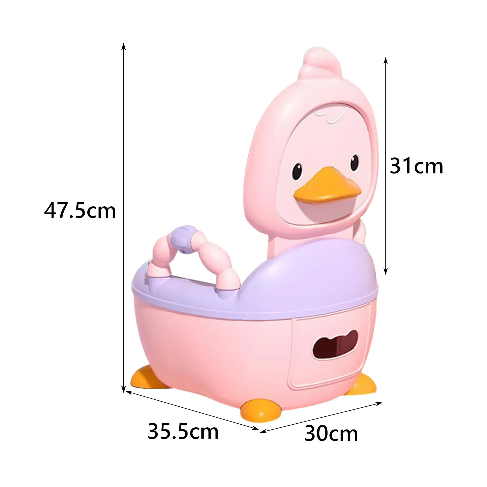 Baby Potty Toilet Comfortable Infants Toilet Seat Baby Carry Potty Realistic Toilet for Babies Infants Ages 0-7 Kids Girls Boys