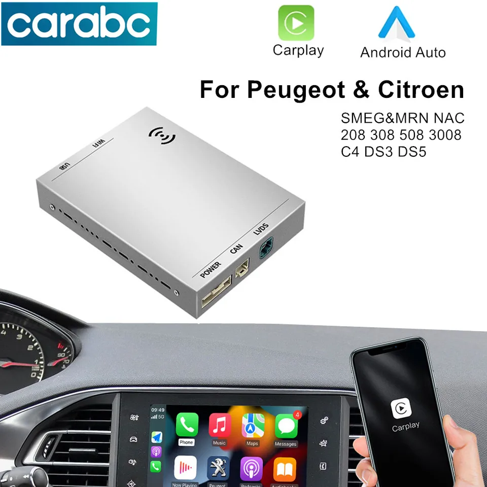 CARABC ワイヤレス Carplay Android 自動サポートリバースカメラ