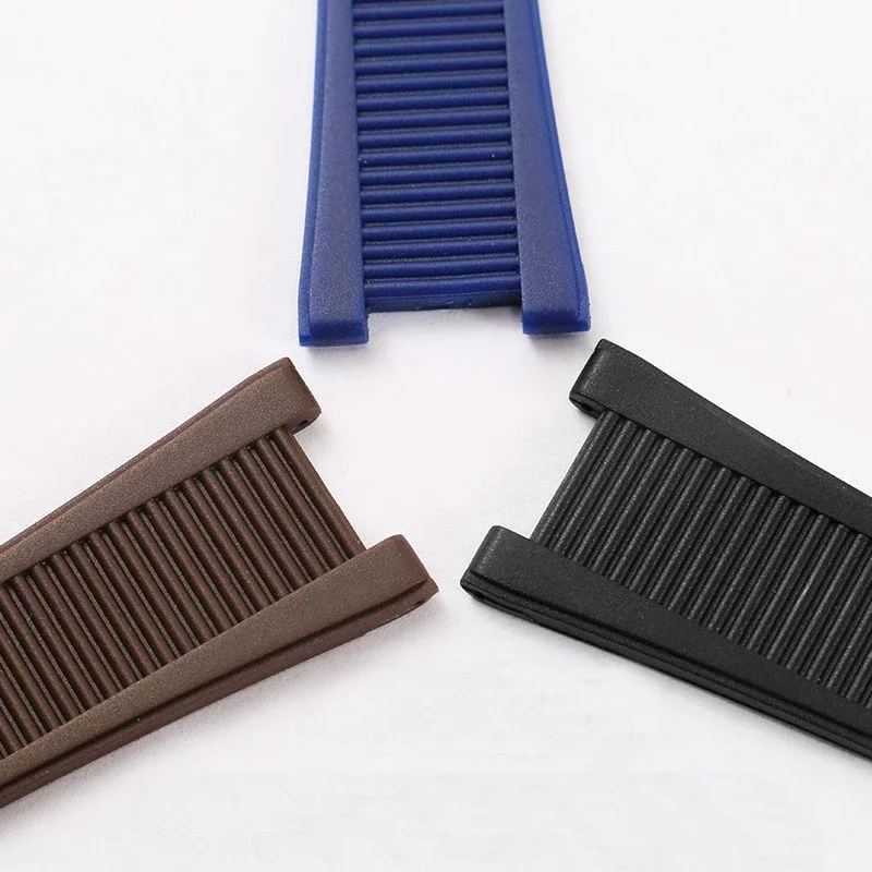 For Patek Philippe Nautilus 55711 5712 5726 5980 Liquid Silicone Strap Special Concave Interface Watch Band Accessories 25*13mm