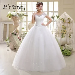 Vestidos De Novia De talla grande, foto Real, rojo, blanco puro, encaje, cuello redondo, lentejuelas, Vestidos De Novia De princesa baratos, vestido De Novia, HS587