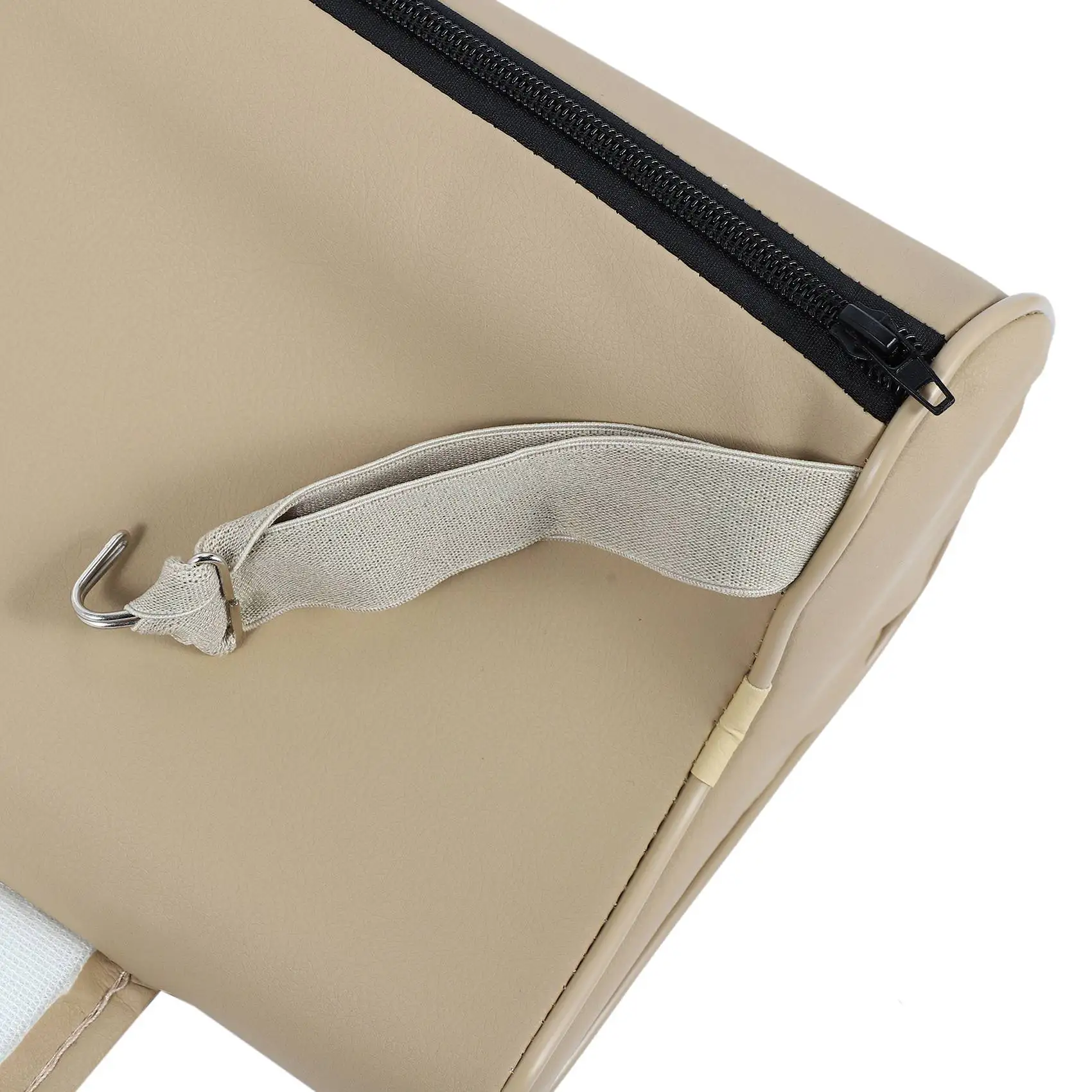 

AEA6-Universal Car Seat Leather Leg Pad Support Extension Mat Soft Foot Support Leg Leather Cushion Knee Pad Memory