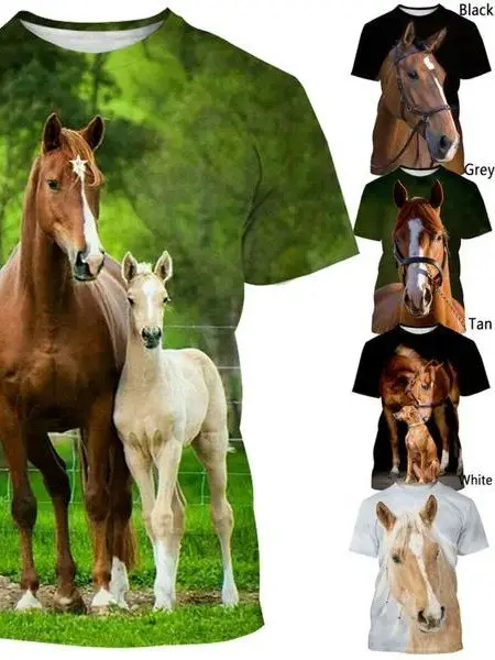

Faionable Loose 3D Pattern Printed T-irt ort Sve Youth Sle Spring Season Casual Wear Unbranded Henry Collar
