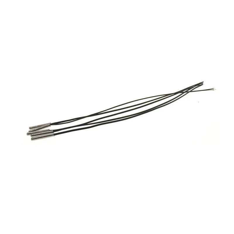 5Pcs 10K B3950 3x20 Cylindrical Waterproof Thermal Probe NTC Thermistor  Long 20CM