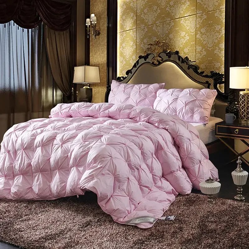 

Duck Down Duvet bed velvet Comforter Queen King Feather Quilts winter Keep warm double bed duvet Quilt