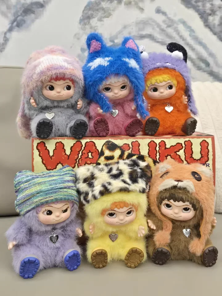 

ГОРЯЧАЯ WAKUKU слепая коробка, местная модная вечеринка, серия кукол, толстые ручные работы, плюшевые куклы, подарок для девочек, слепая коробка на день рождения