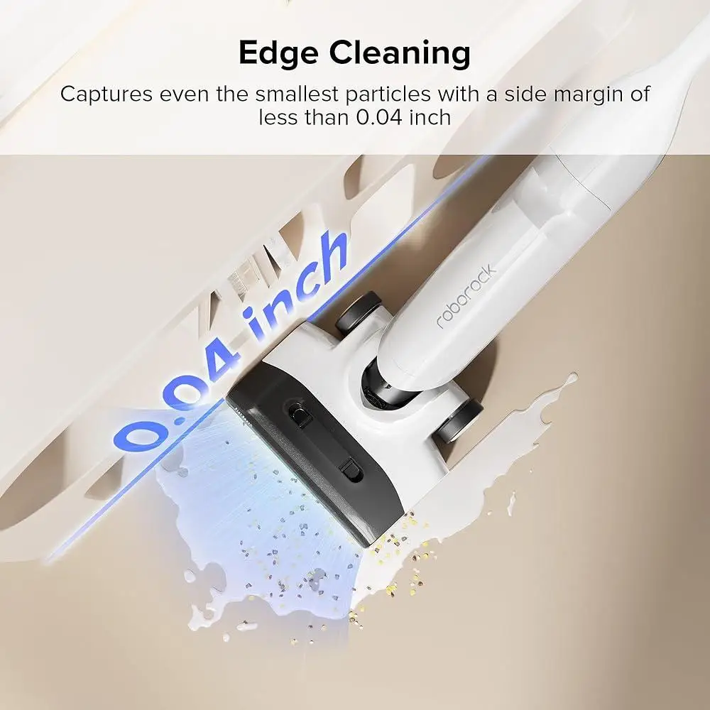 مكنسة كهربائية لاسلكية خفيفة الوزن ورطبة وجافة مع شفط 17000Pa بالهواء الساخن والجاف ذاتية التنظيف بتصميم مسطح للاستخدام المنزلي