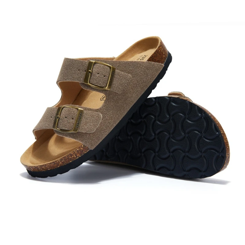 

Classic and fashionable shoes with cork frosted flat bottom anti slip beach for outdoor summer 2026, versatile for men and women