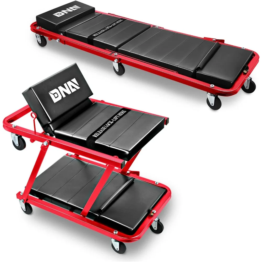 

48-дюймовый складной роликовый гаражный магазин 2-в-1 с колесиками из 7 частей и емкостью 350 фунтов