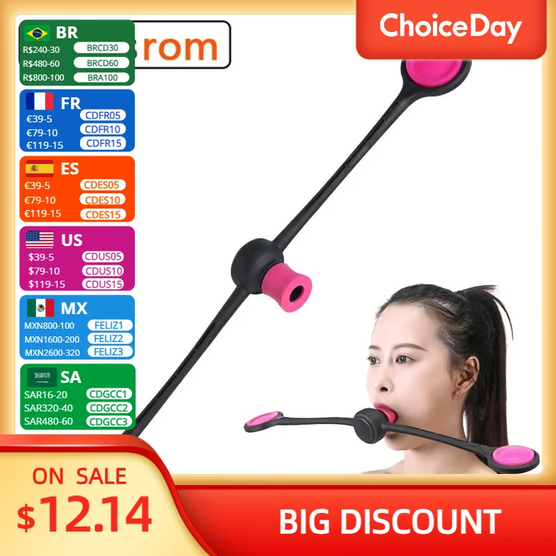 

Mastic Muscle Trainer Facial V-Shaped Shaping Stick Chin Face Lifting and Tightening Jaw Trainer Training Tool To Reduce Weight