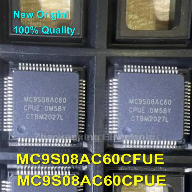 5~10PCS  New   MC9S08AC60CFUE    LQFP-64   MC9S08AC60CPUE    MC9S08AC60    LQFP64 