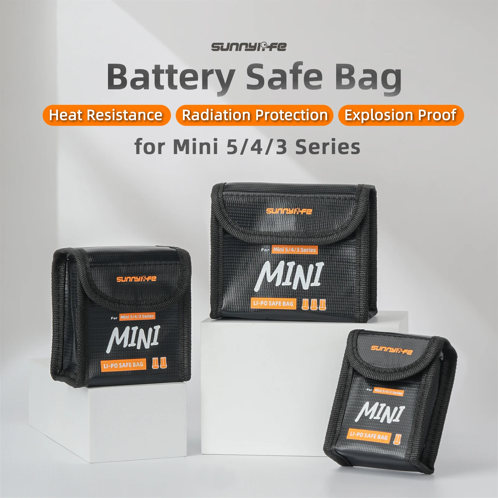 Flugbatterie-sichere Tasche für DJI Mini 5 Pro/4/3, Schutzhülle, Transport, Lithium-Batterie, sichere explosionsgeschützte Tasche für DJI Mini 3
