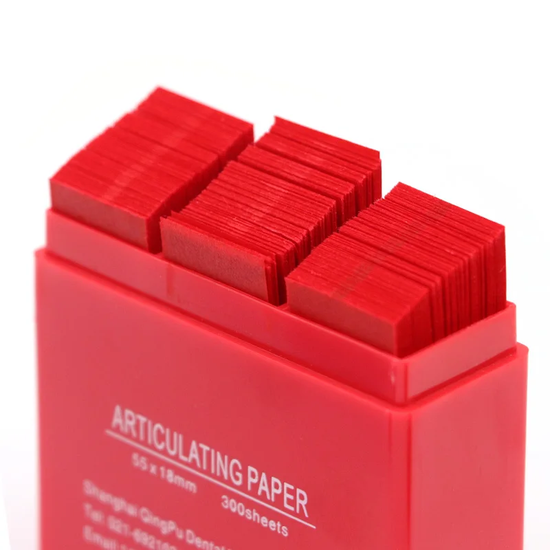 Red/Blue Dentistry Articulating Paper Strips 55*18mm Dental Lab Instrument Teeth Whitening Dentist Materials 300 Sheet/Box
