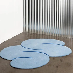 Fashion Irregular Plush Carpet Living Room Decoration Soft Carpets Cute Cloud Rugs for Bedroom Anti-slip Kids Room Lounge Rug