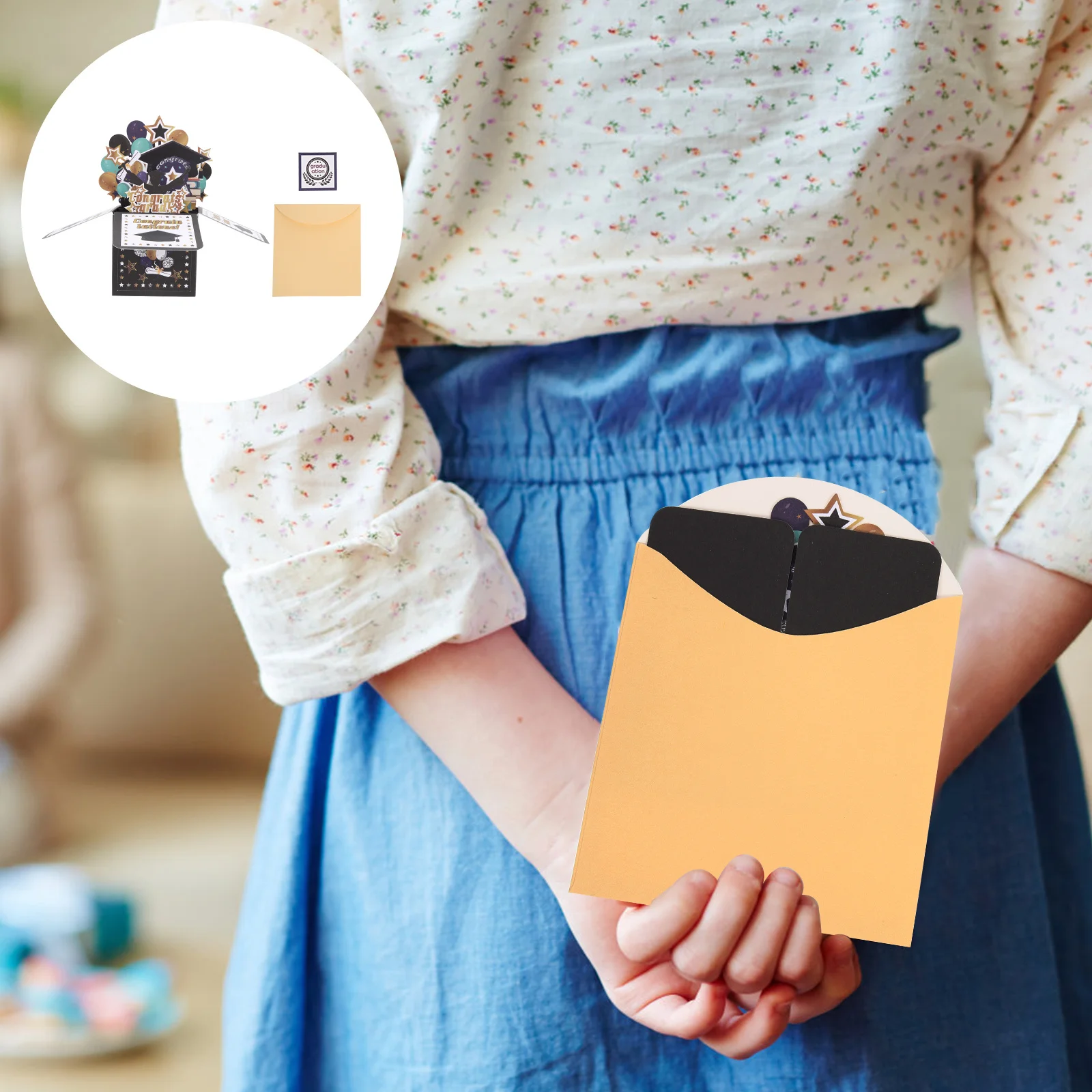 

3D Delicate Graduation Greeting Card with Doctor Caps Pop-Up Design for Lovers Friends Colleagues Gift Appreciation Card