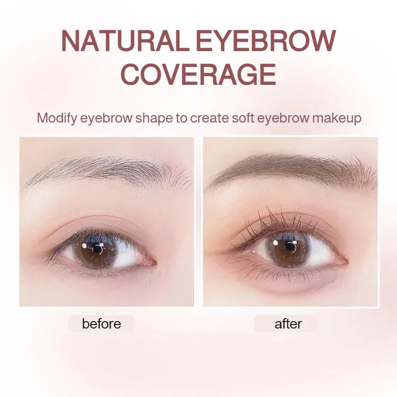 Un pinceau une couleur pâte à sourcils maquillage des sourcils boucle naturelle et longue durée sans perte de couleur longue et épaisse